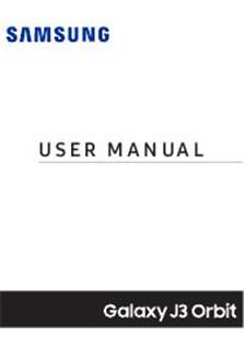 Samsung Galaxy J3 Orbit manual. Tablet Instructions.